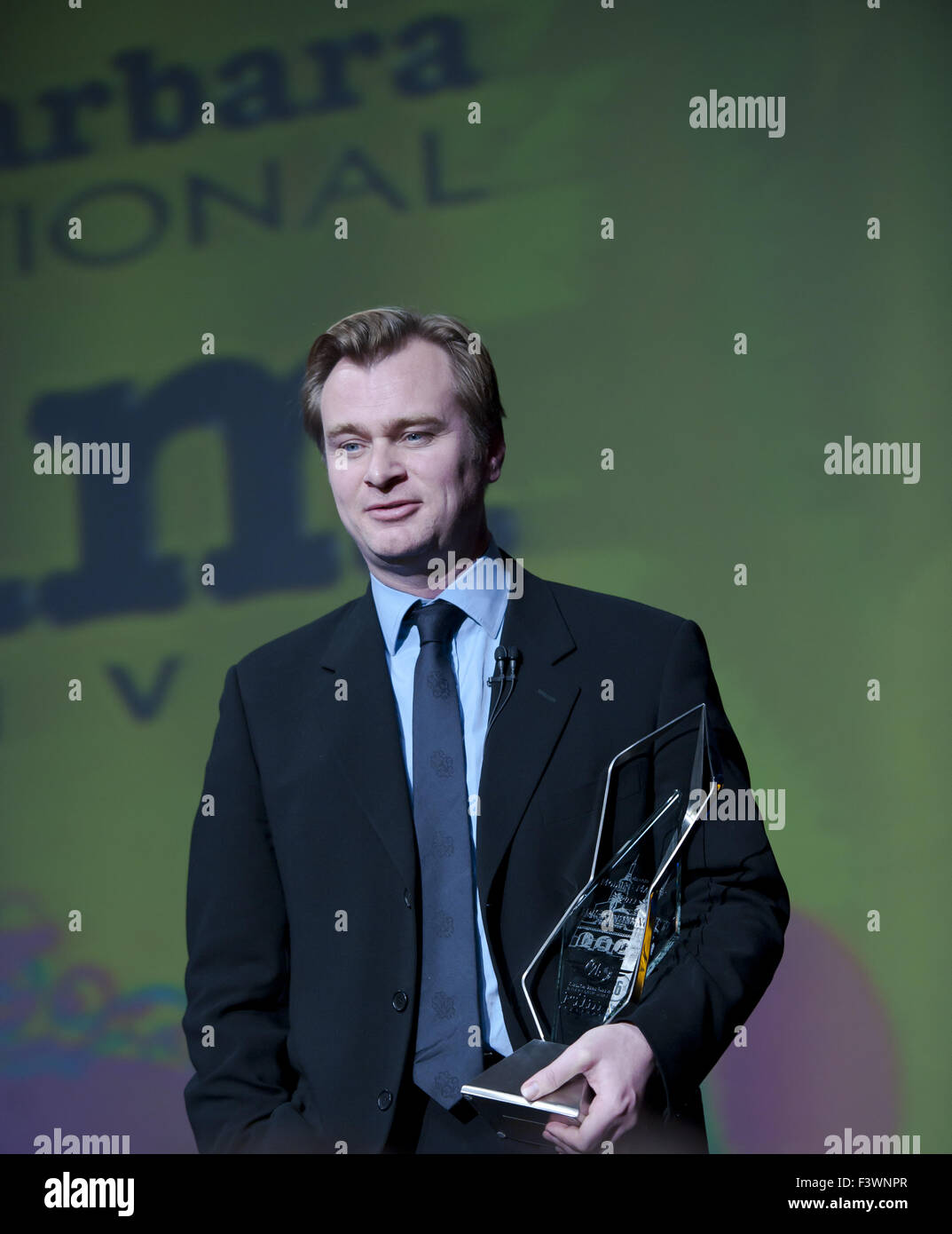 Direttore Christopher Nolan con il suo premio Foto Stock