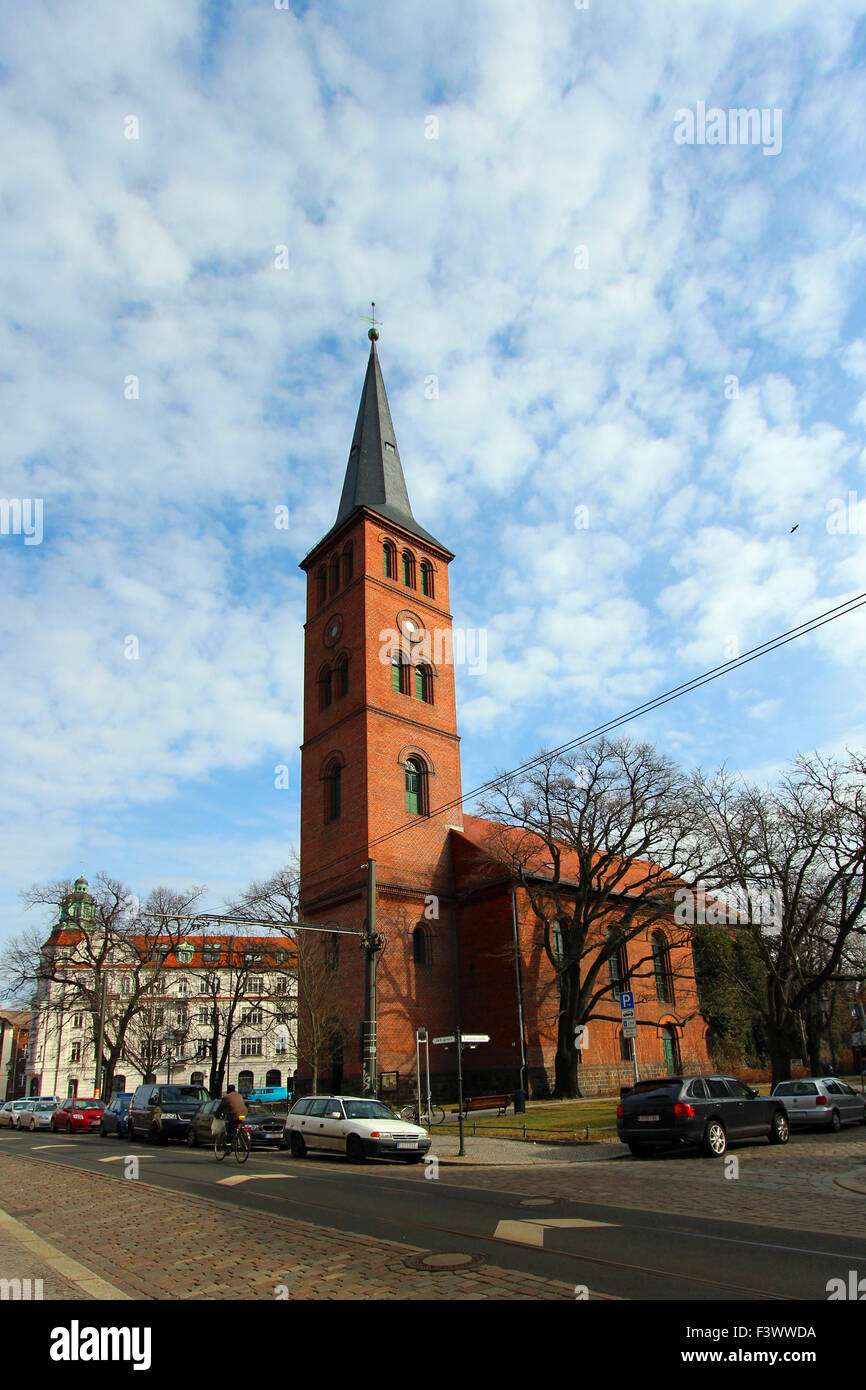 Vecchia chiesa in Berlin Koepenick Foto Stock