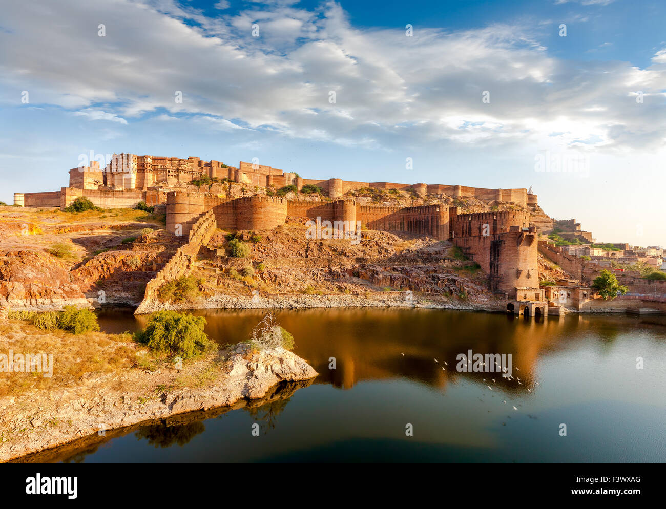 Forte Mehrangarh, Jodhpur, Rajasthan, India, Asia Foto Stock