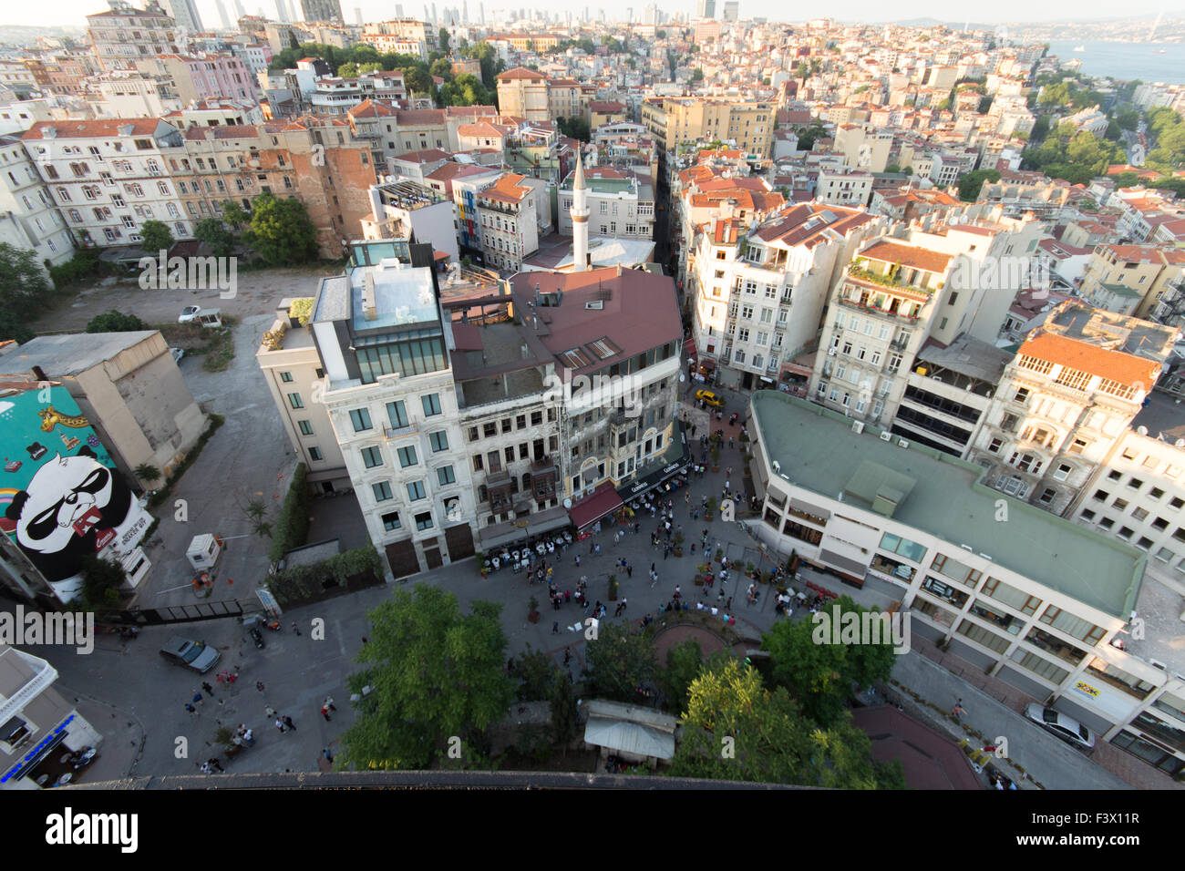 Vista dalla Torre di Galata a Istanbul Foto Stock