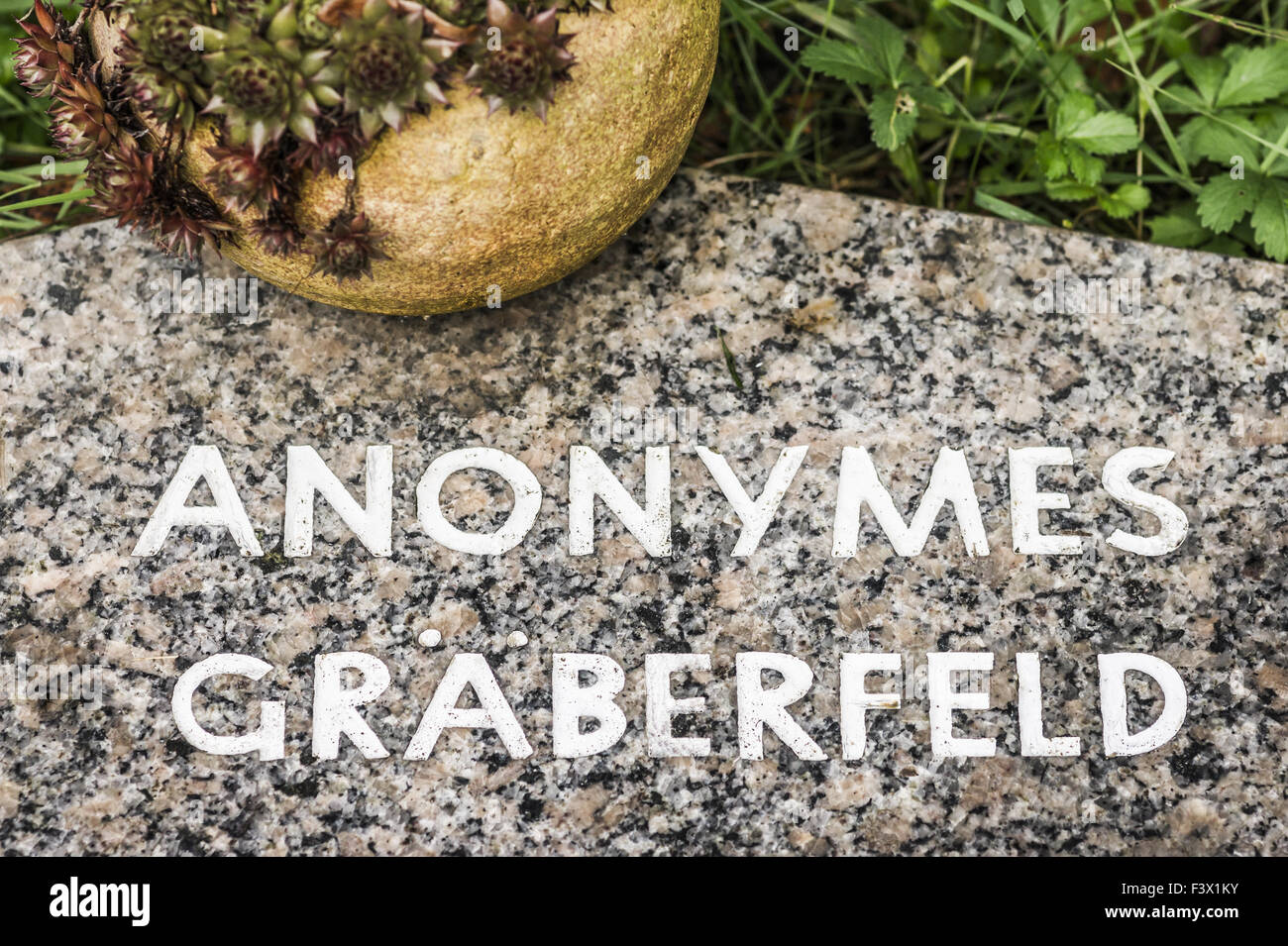 Tombe anonime Foto Stock