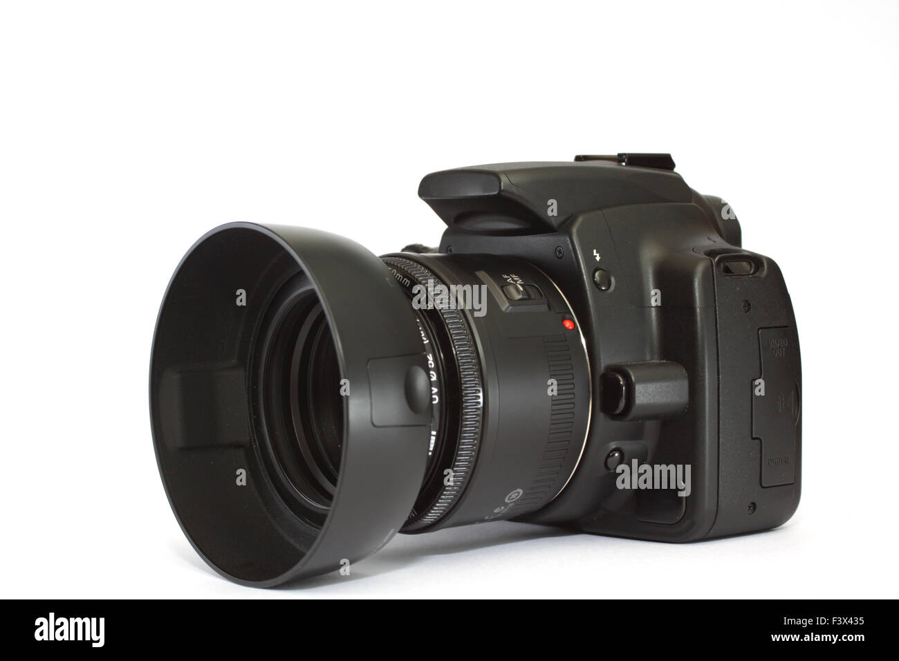 Una fotocamera reflex digitale Foto Stock