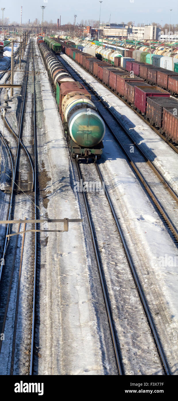Vagoni merci 15 Foto Stock