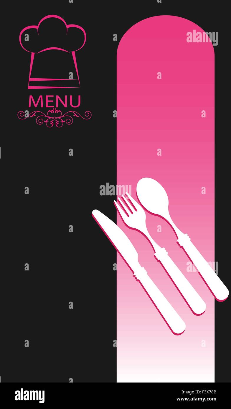 Scheda del menu Modello di disegno vettoriale Illustrazione Vettoriale