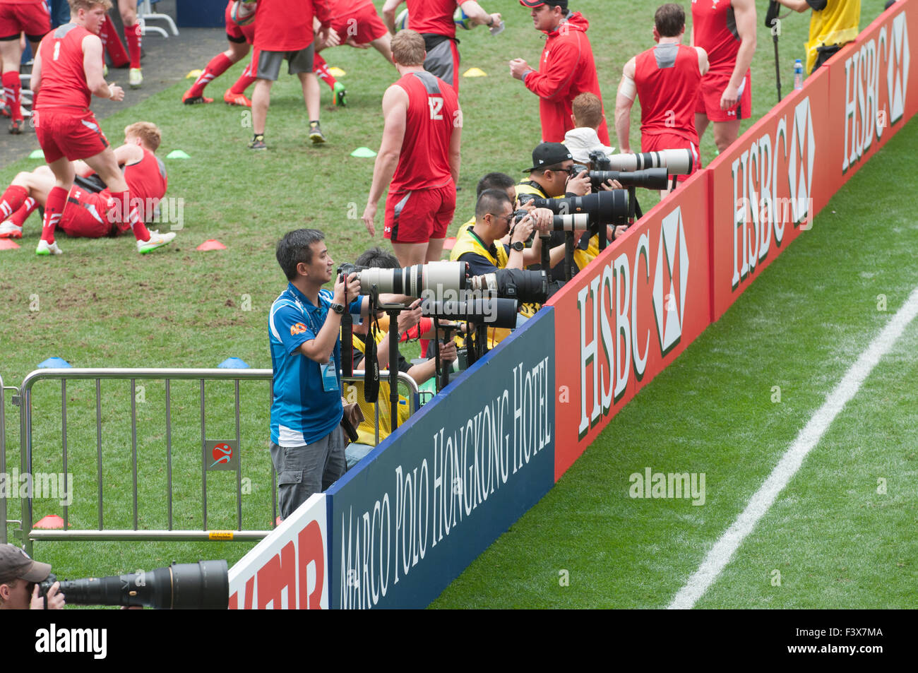 Hong Kong Sevens Rugby media fotografi Foto Stock