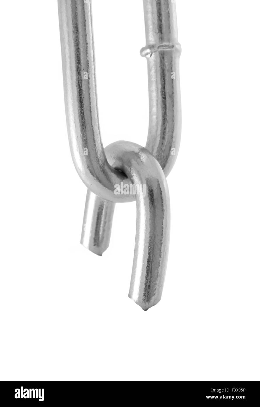 Catena spezzata isolato Foto Stock