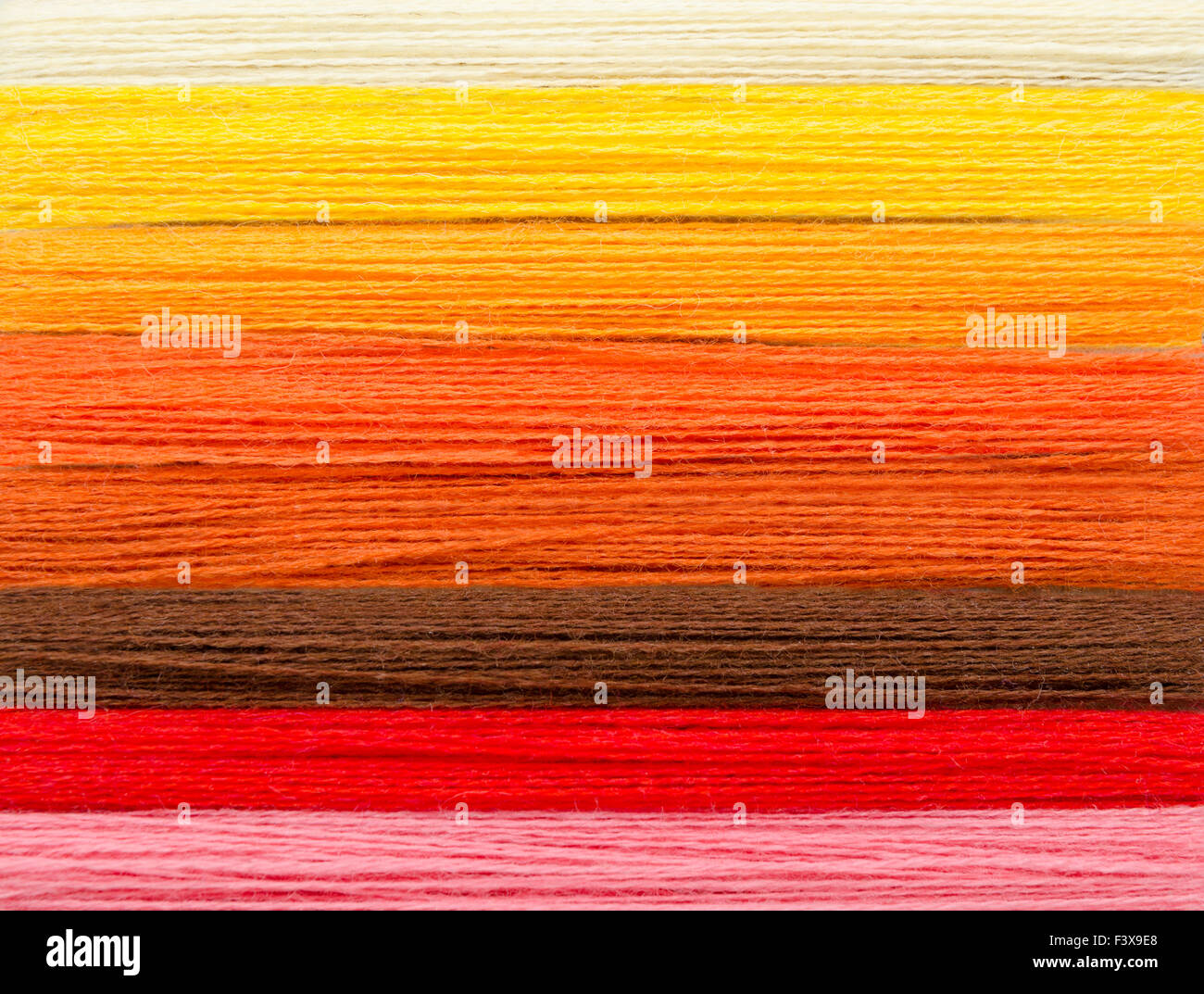 Lana fili colorati Foto Stock