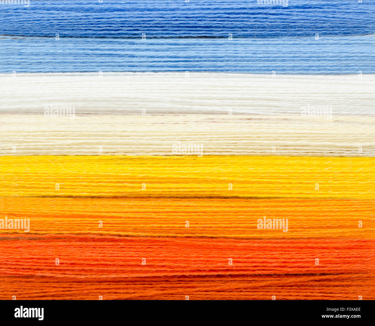 Lana fili colorati Foto Stock