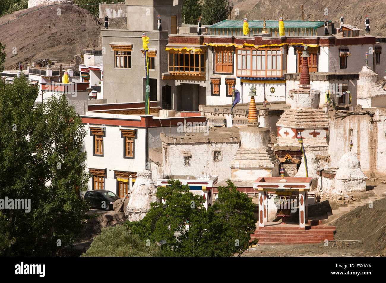 India, Jammu e Kashmir, Ladakh, Stok gompa, monastero buddista Foto Stock