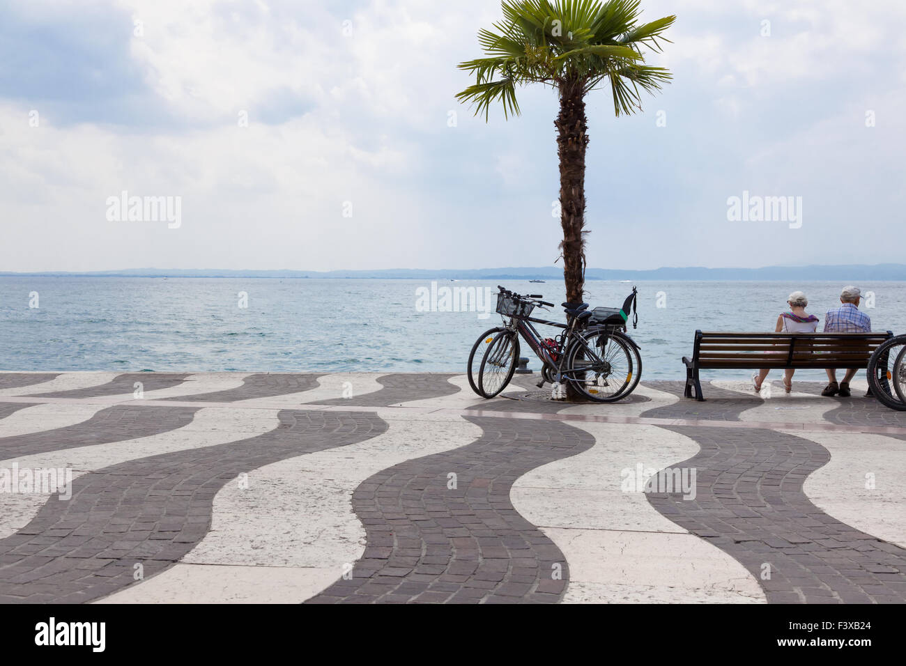 Lazise sul lago di garda Foto Stock