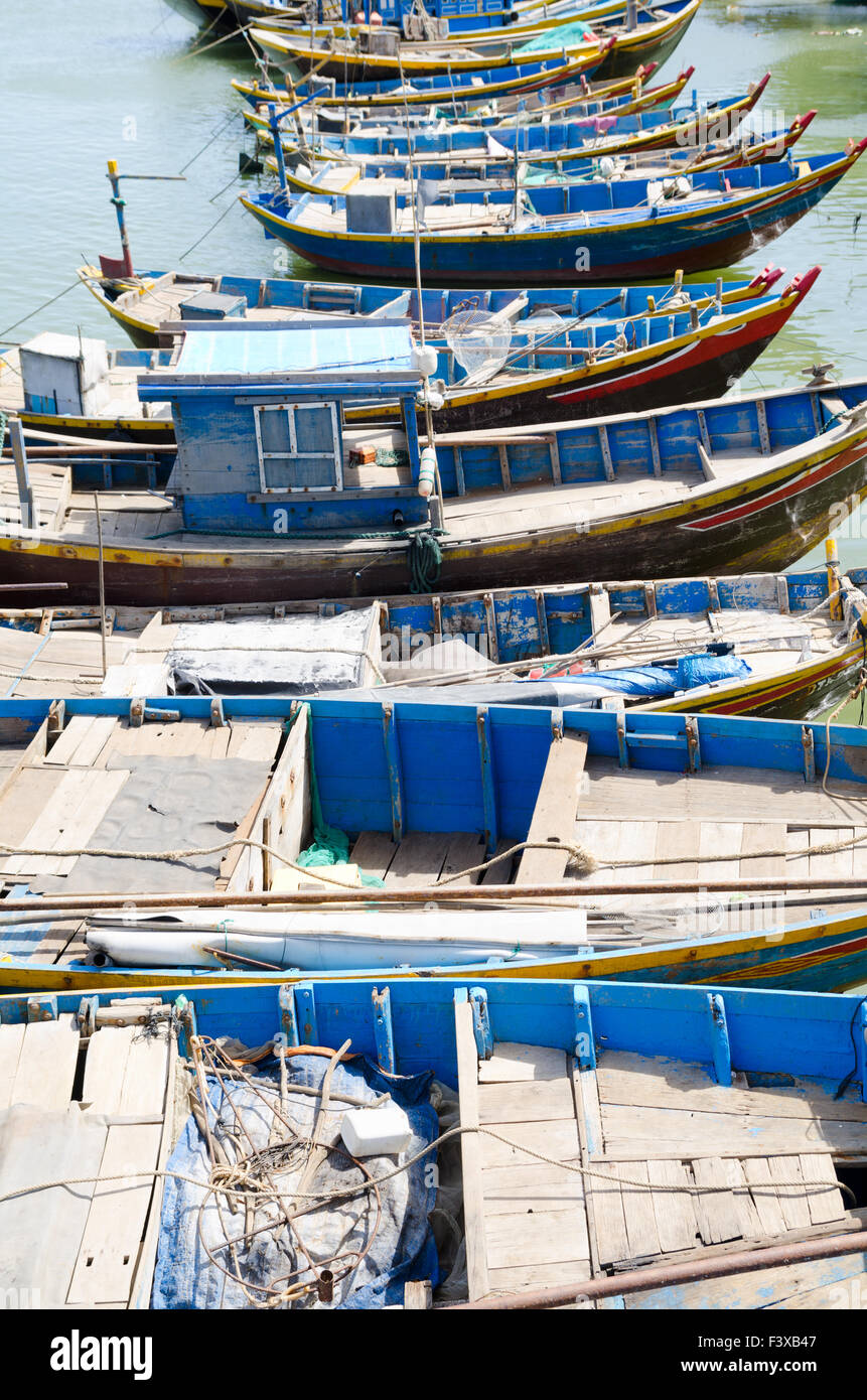 Barche da pesca in Vietnam Foto Stock