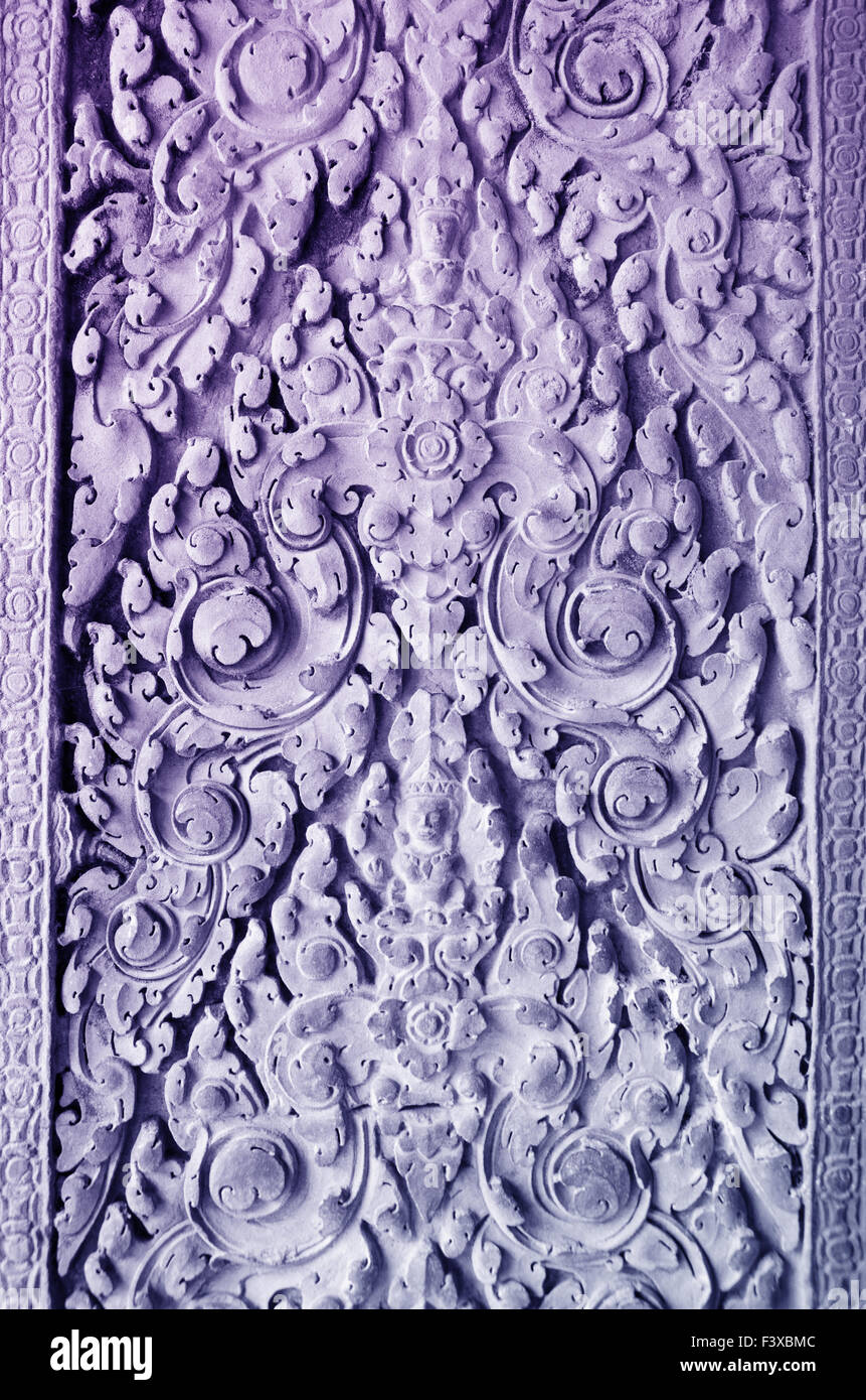 Bassorilievo in Angkor Foto Stock