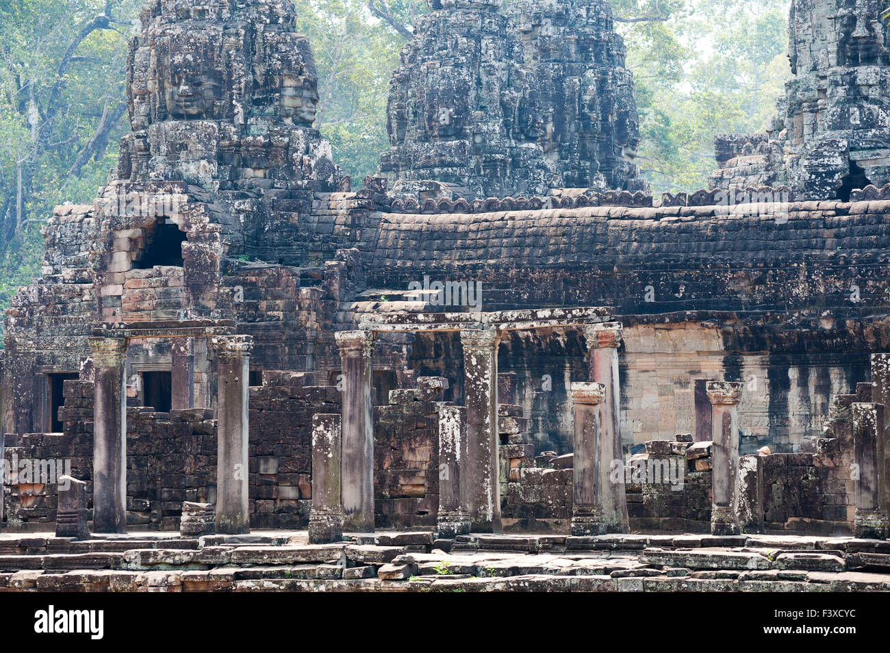 In Bayon Angkor, Cambogia Foto Stock