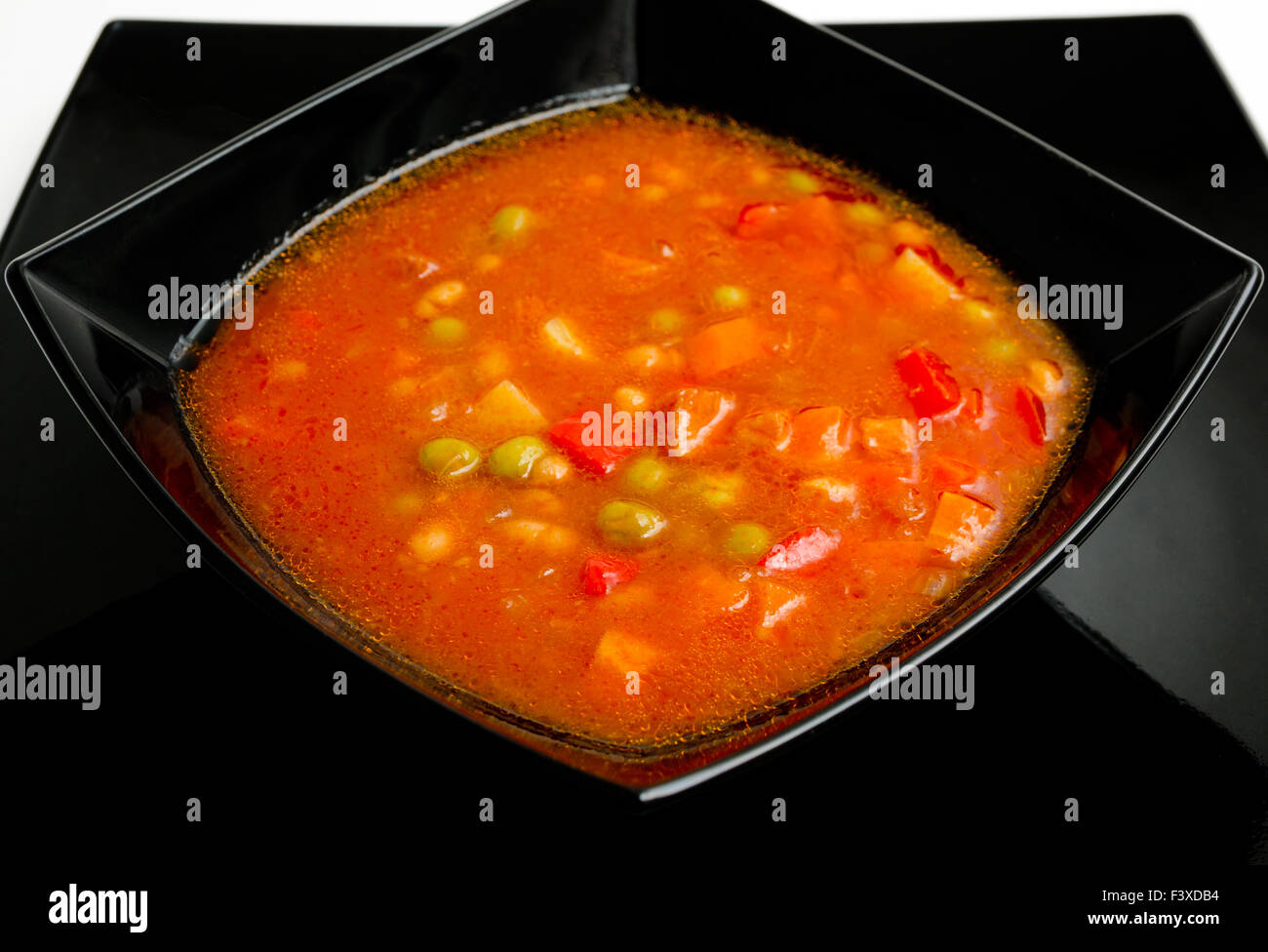 Rosso zuppa di verdure Foto Stock