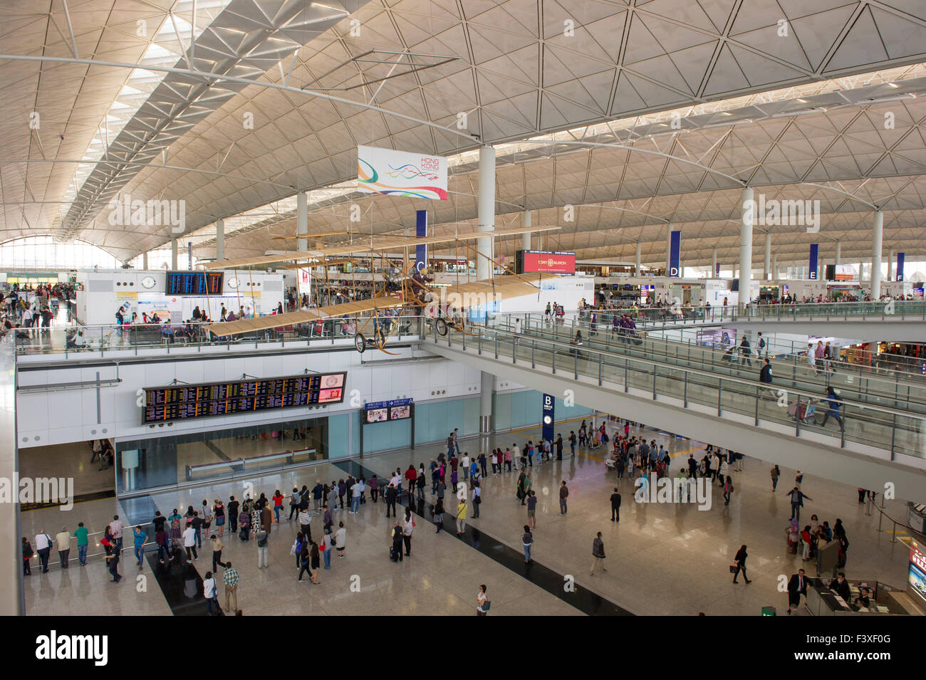 L'aeroporto Internazionale di Hong Kong. Foto Stock