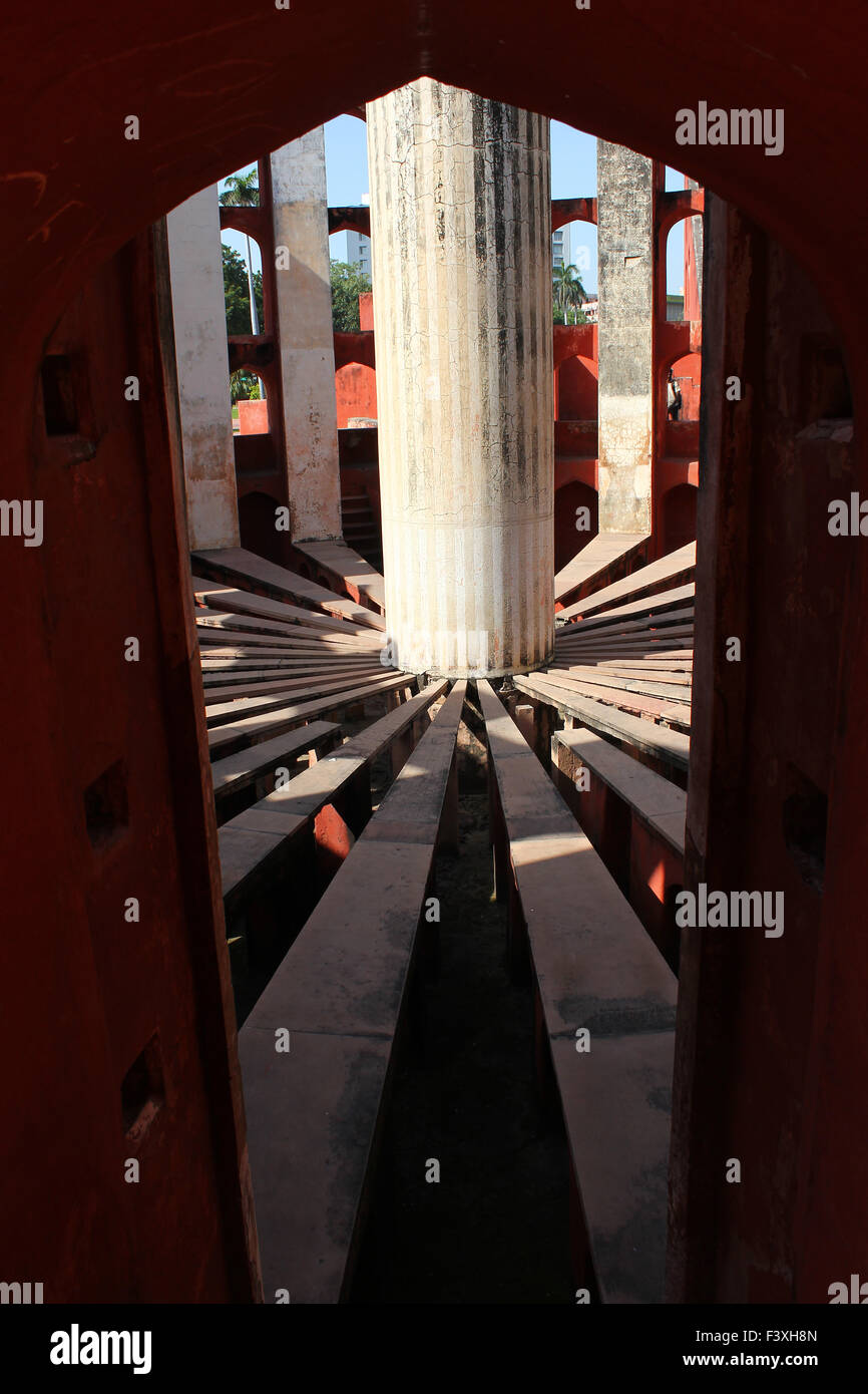 Pilastro di Jantar Mantar Foto Stock