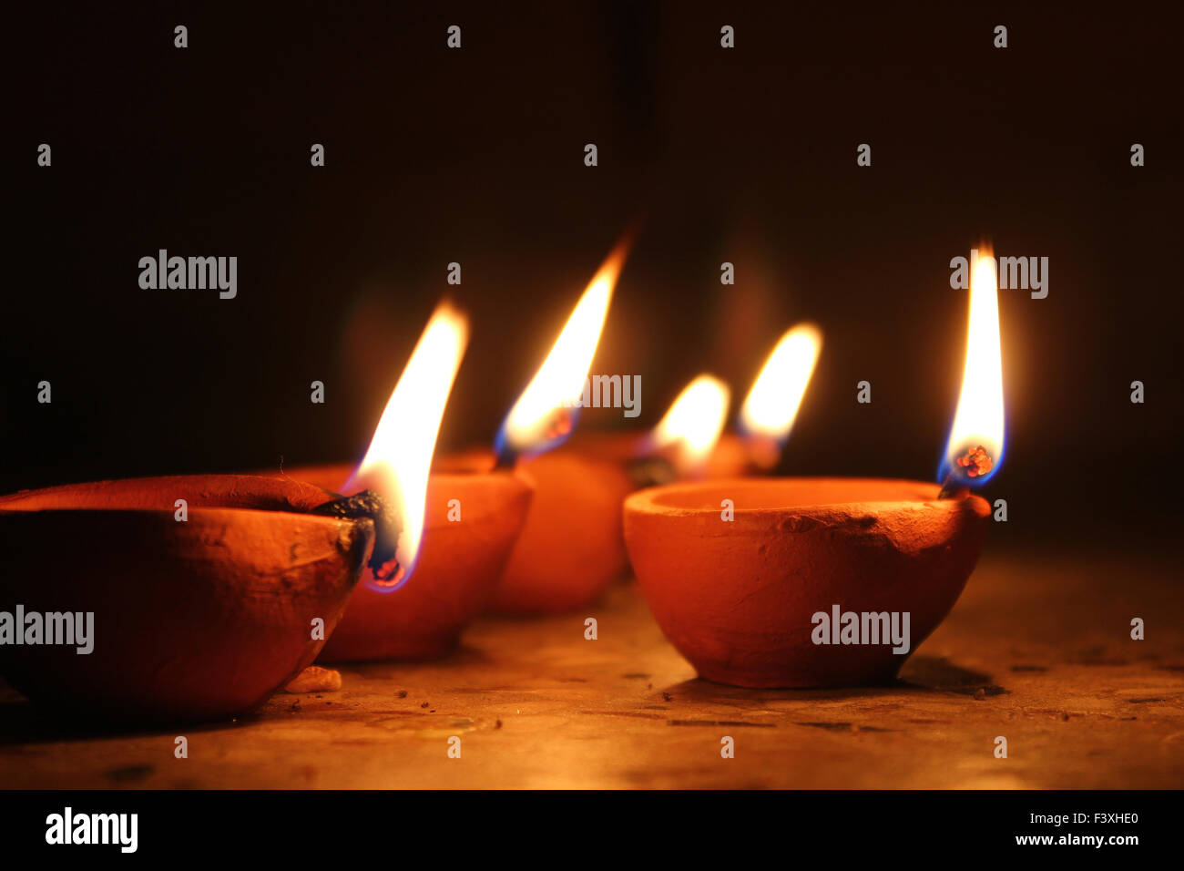 Lampade a olio Foto Stock