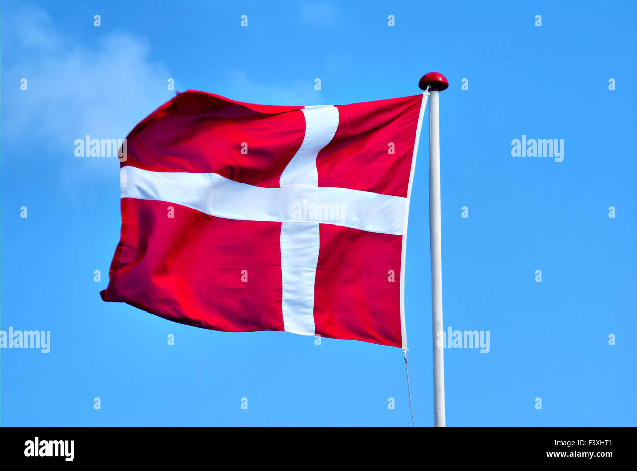 Bandiera della Danimarca II. Foto Stock