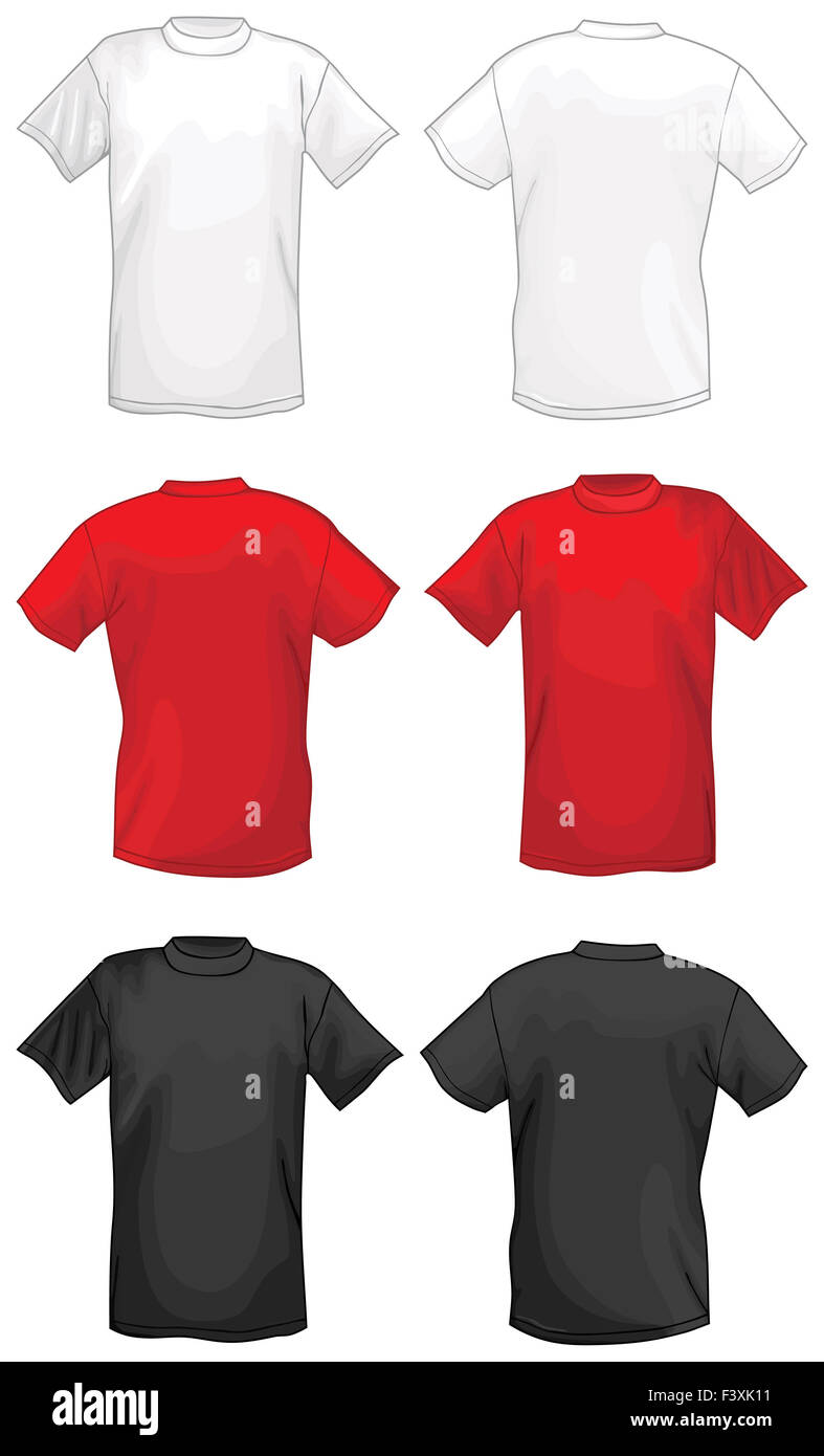Multicolore di T-shirt design template Foto Stock