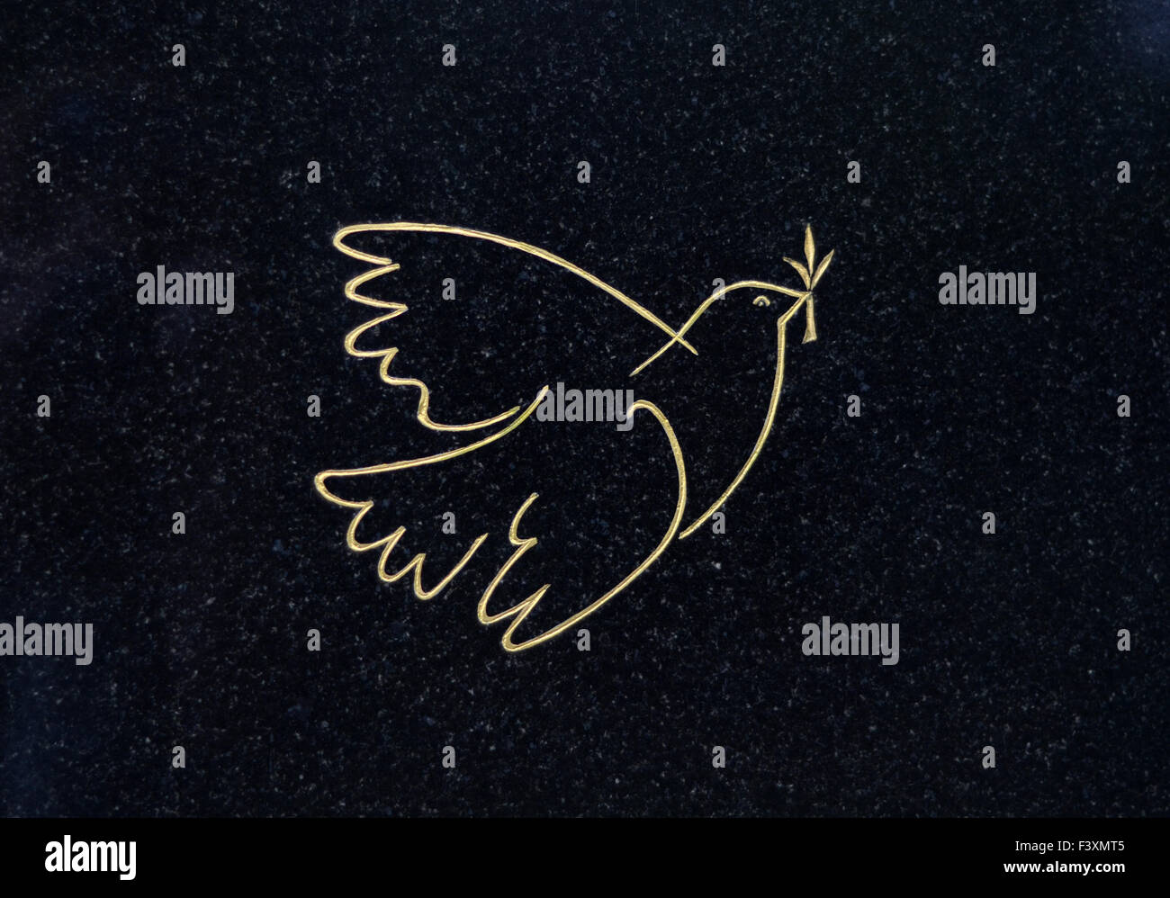 Grave Colomba della Pace Foto Stock