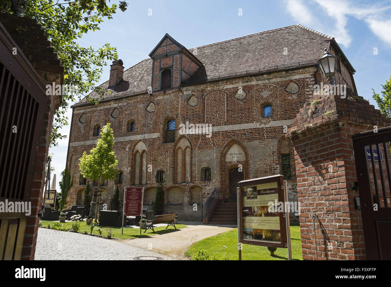 Kanzlei, Castello Tangermuende, Germania Foto Stock