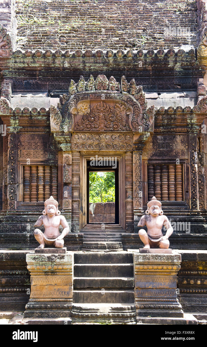 Tempio Banteay Srei Foto Stock