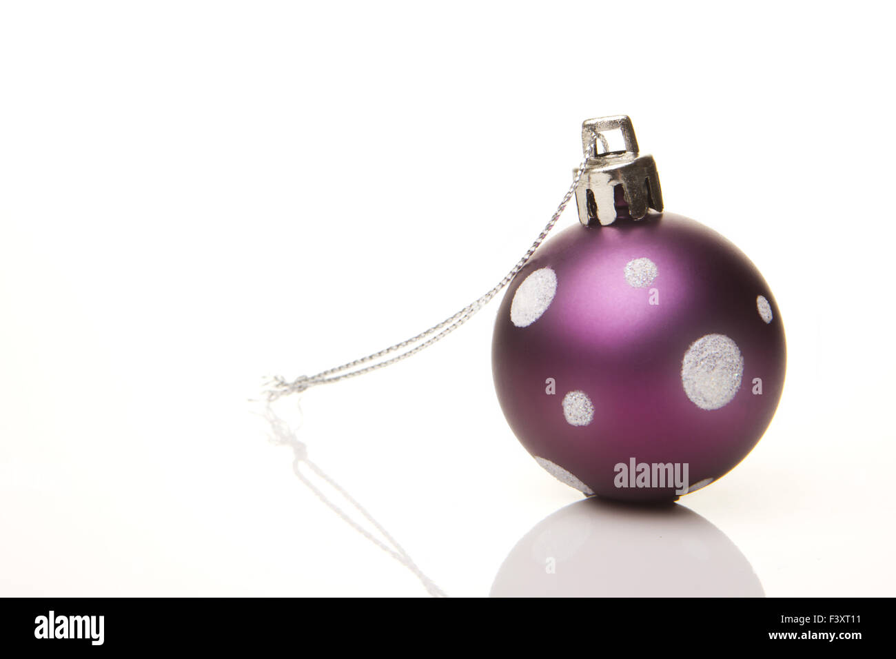 Natale, Natale decorazione viola Foto Stock