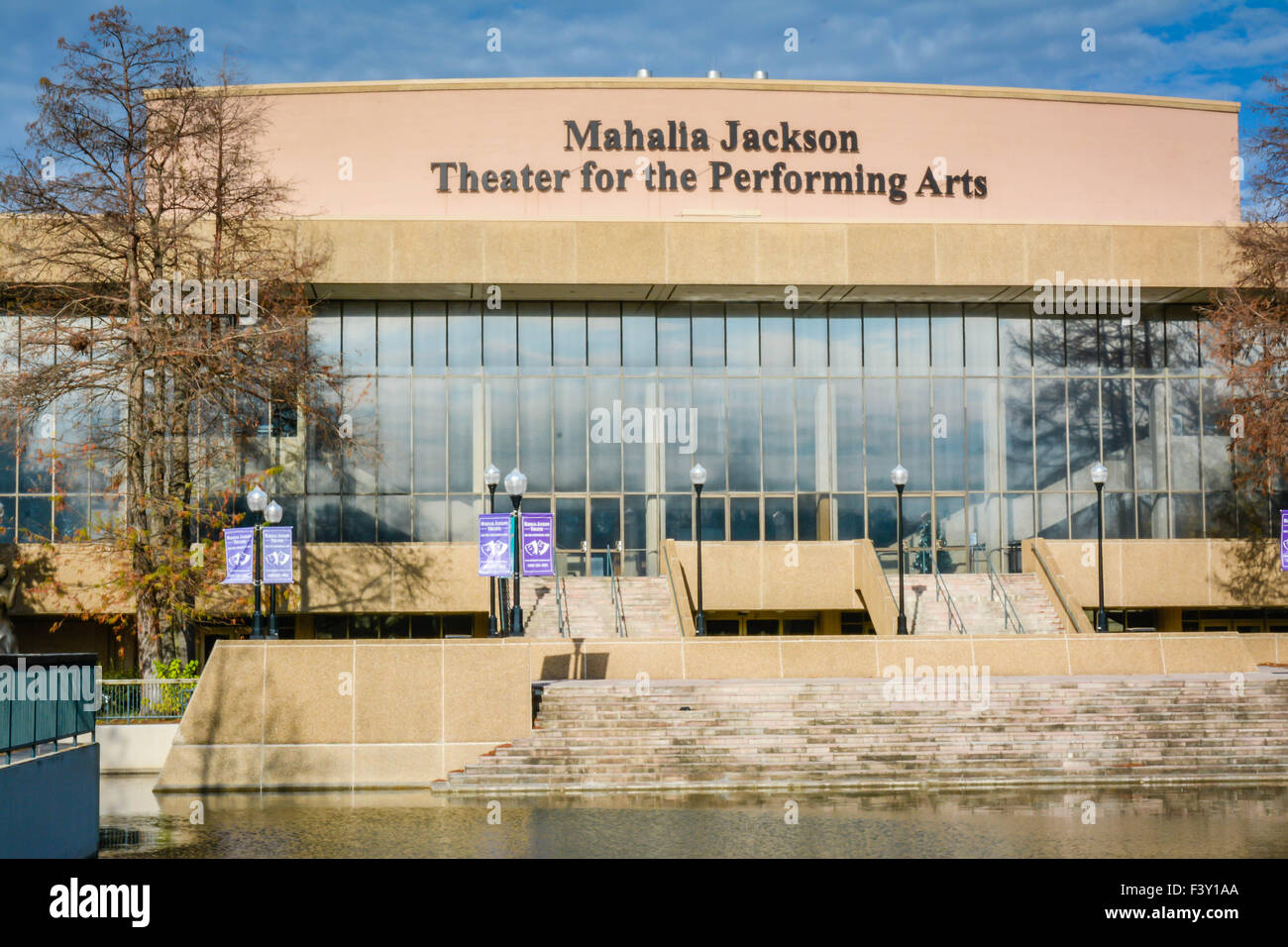 Il da Mahalia Jackson Theatre Performing Arts edificio in Armstrong Park, Treme area, New Orleans, LA Foto Stock