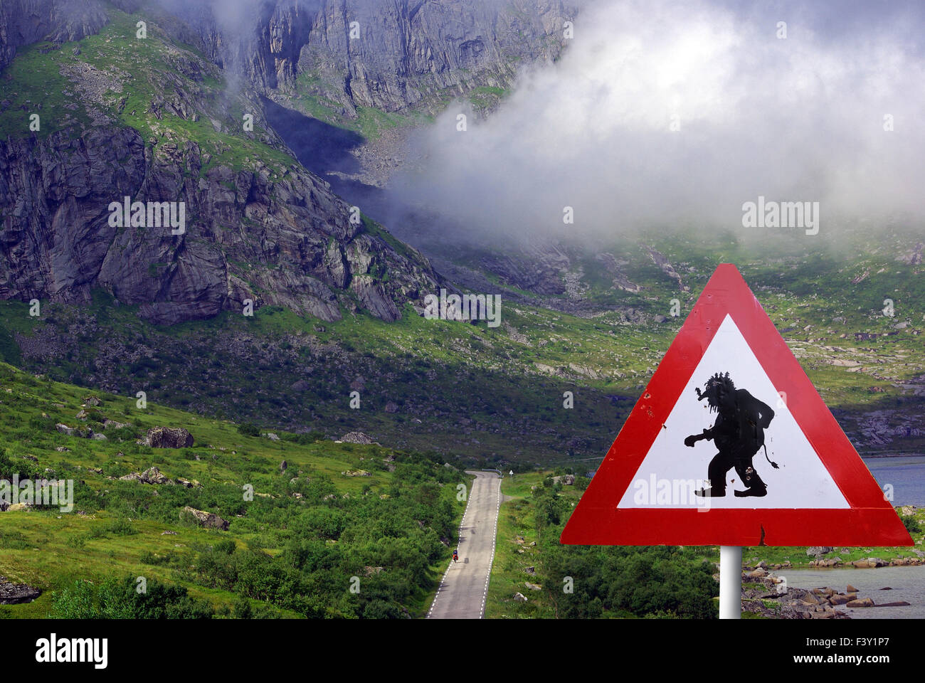 Troll norvegese Foto Stock