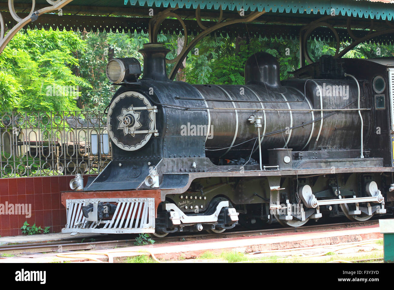 Vintage locomotiva a vapore Foto Stock