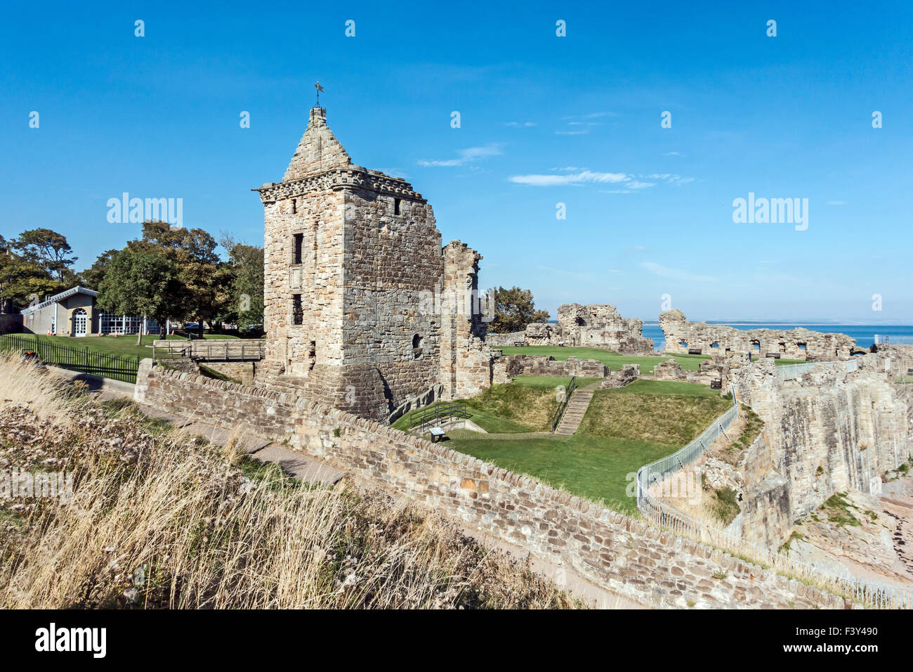 St Andrews Castle rovina in St Andrews Fife Scozia Scotland Foto Stock St Andrews Castle rovina in St Andrews Fife Scozia Scotland Foto Stock