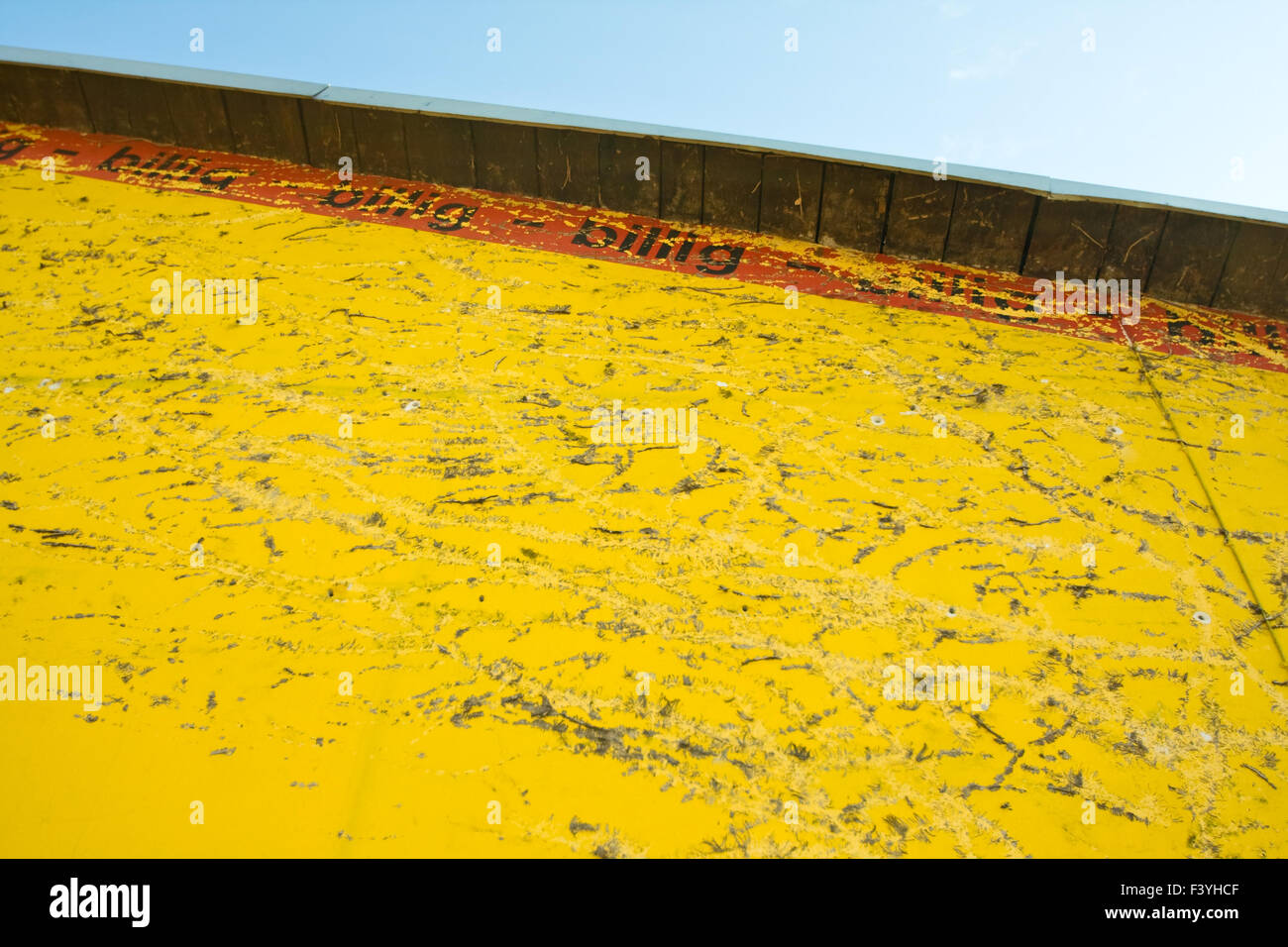 Parete, pubblicità, economicità Foto Stock