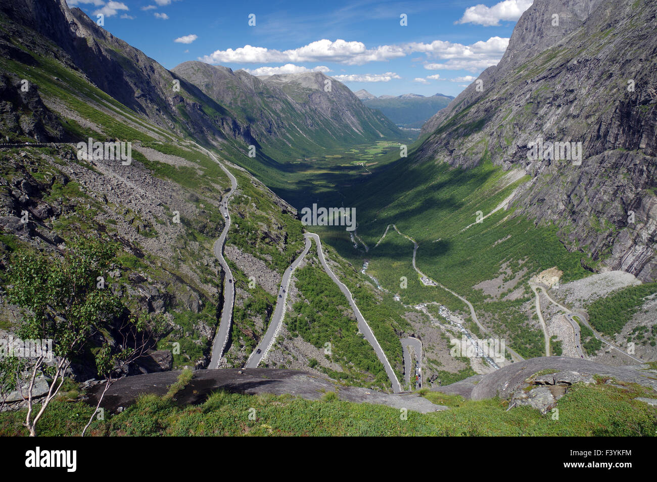 la trollstigen Foto Stock