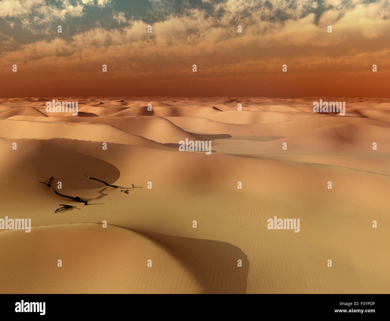 Deserto di Atacama tempesta di sabbia Foto Stock