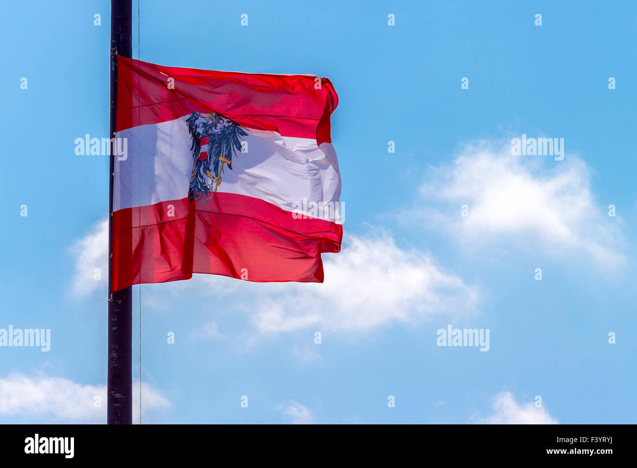 Bandiera dell'Austria Foto Stock