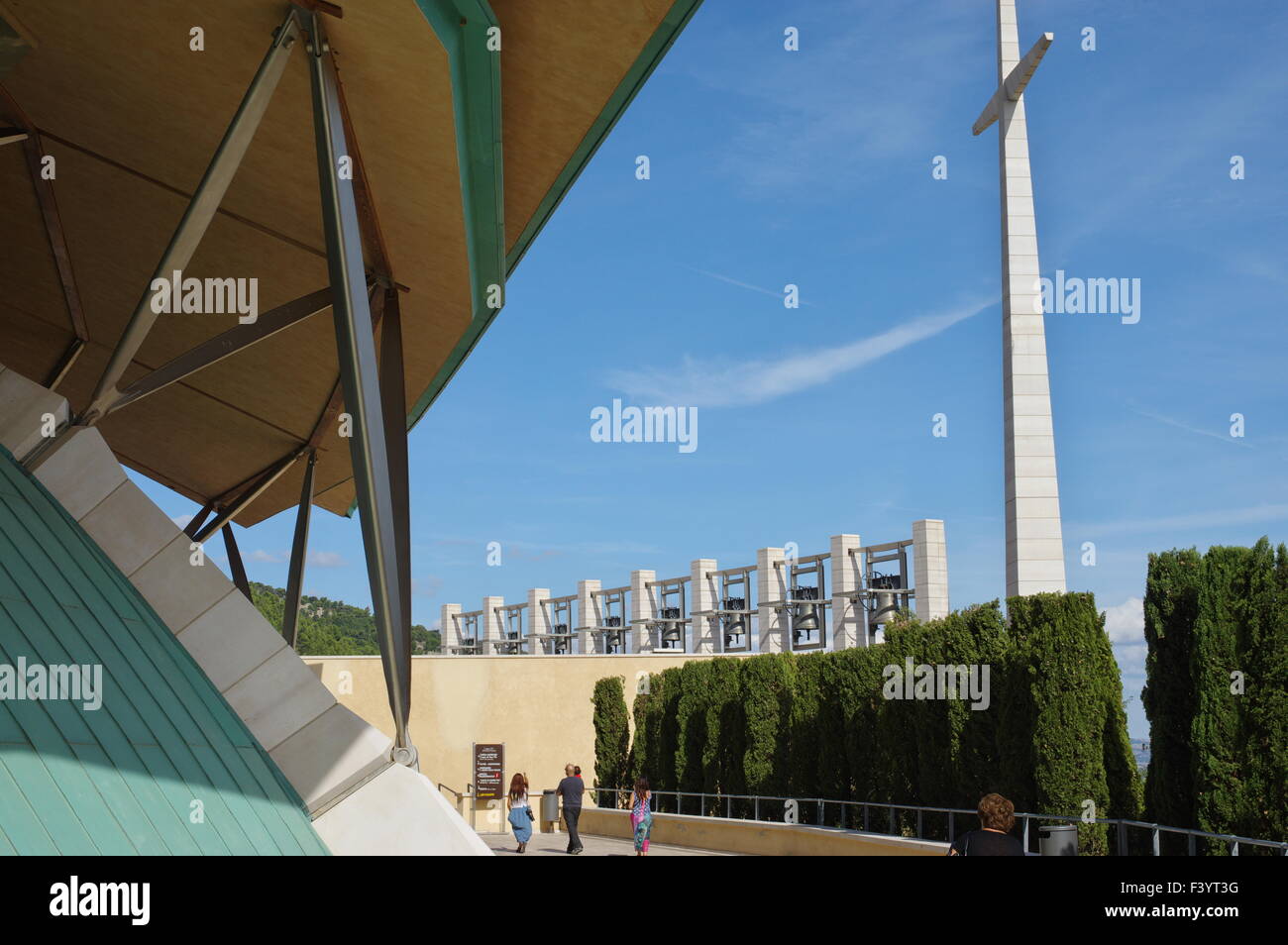 San Giovanni Rotondo, Italia - 08 Settembre 2015: Chiesa del pellegrinaggio di Padre Pio. La chiesa costruita nel 1993 nei pressi del vecchio monastero. Foto Stock
