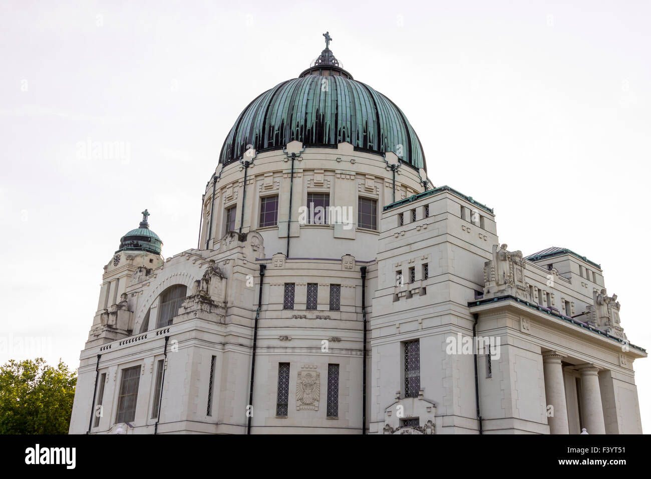 Il cimitero centrale di Vienna - Luegerkirche Foto Stock