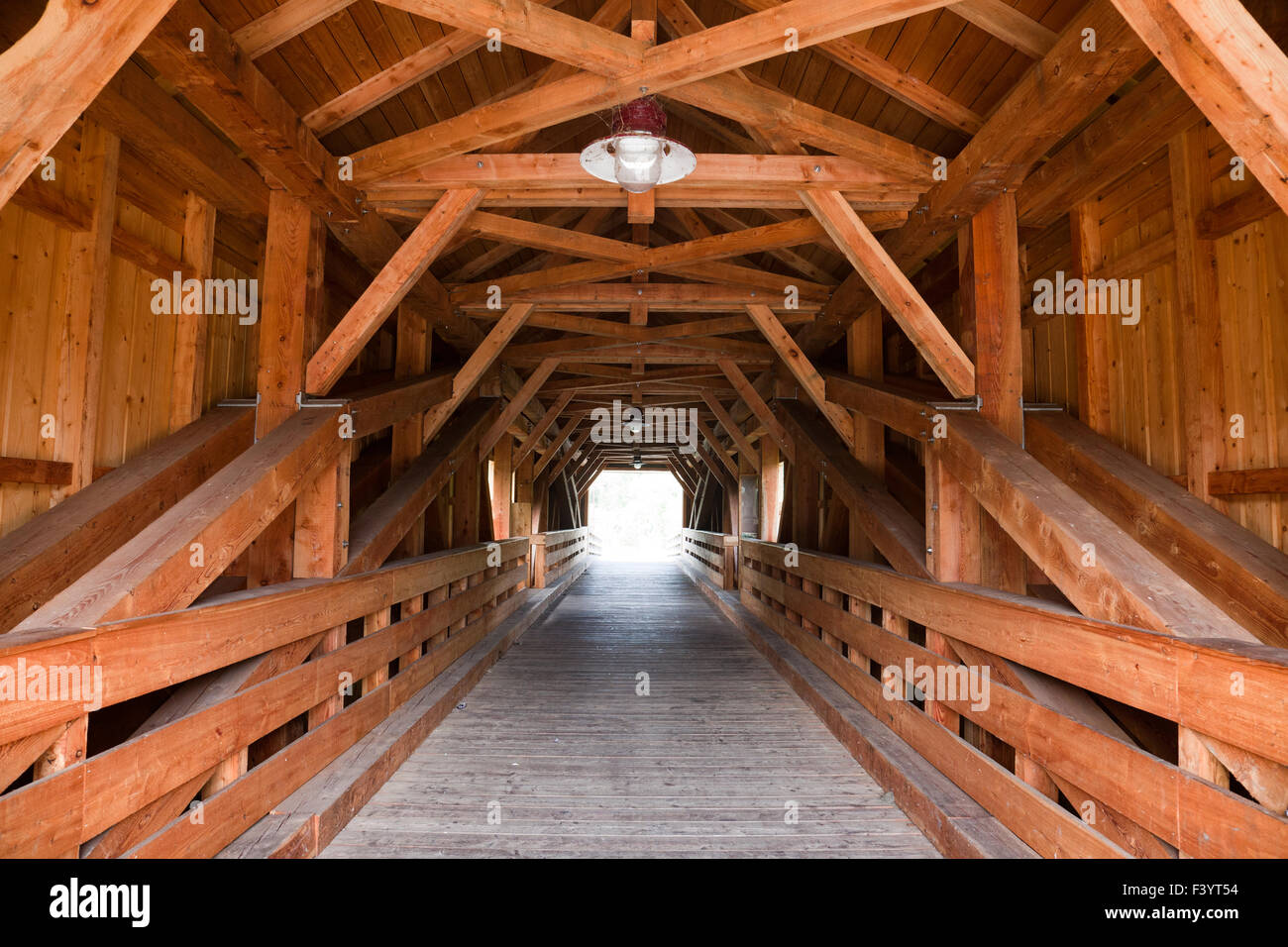 Ponte di legno Foto Stock