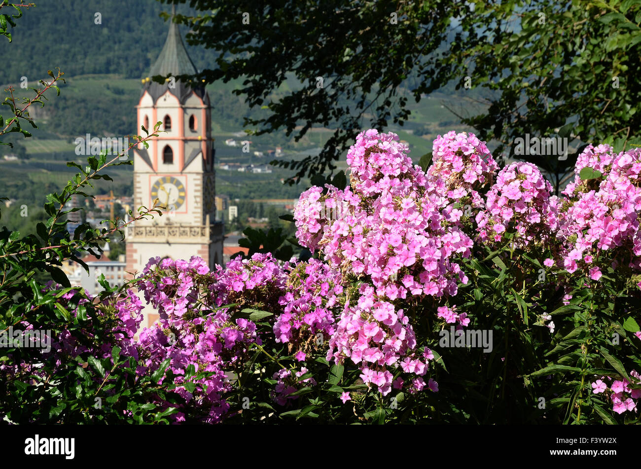 Chiesa a Merano in Alto Adige Foto Stock
