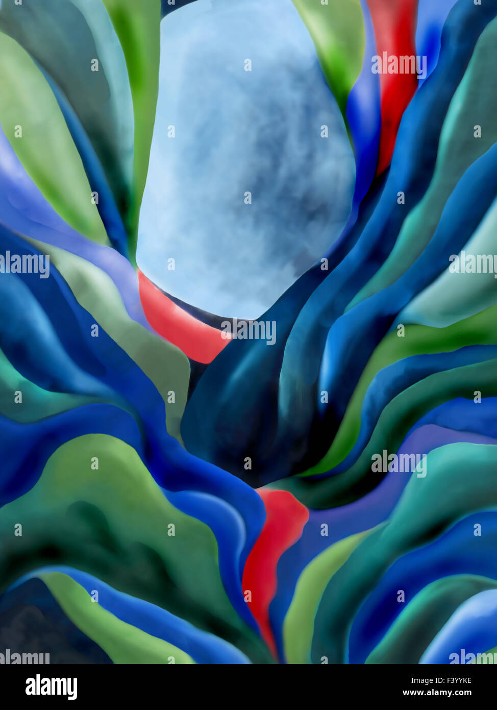 Blue moon Foto Stock