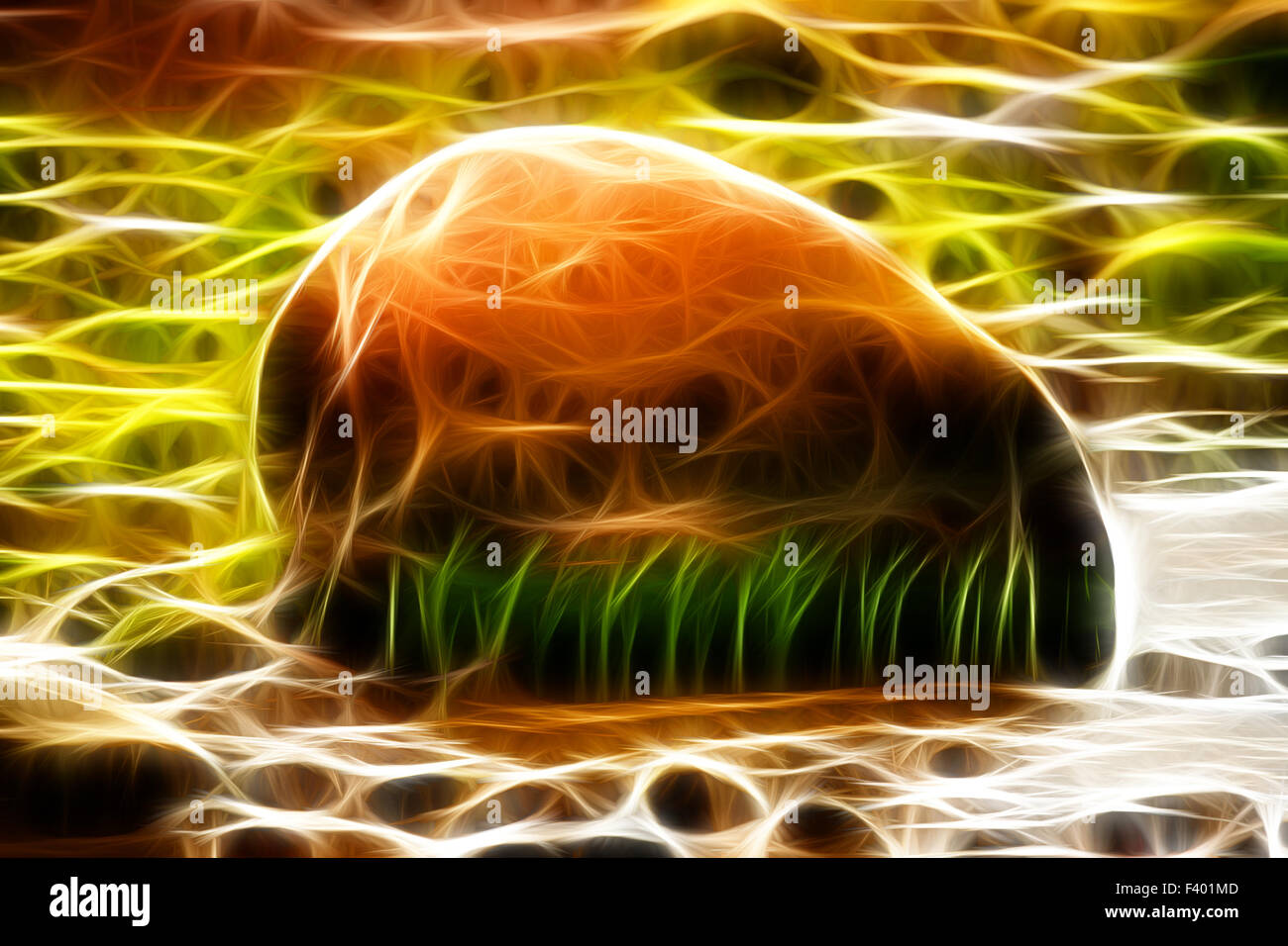 Grande pietra Foto Stock