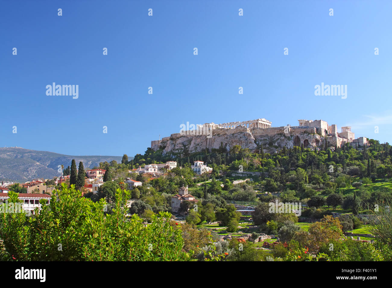 Paesaggio urbano di Atene Foto Stock