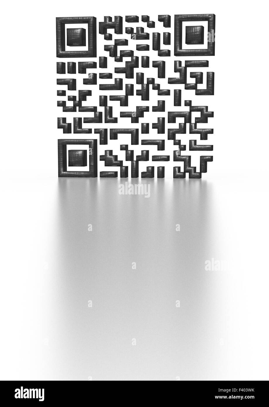 Concetto di codice QR Foto Stock