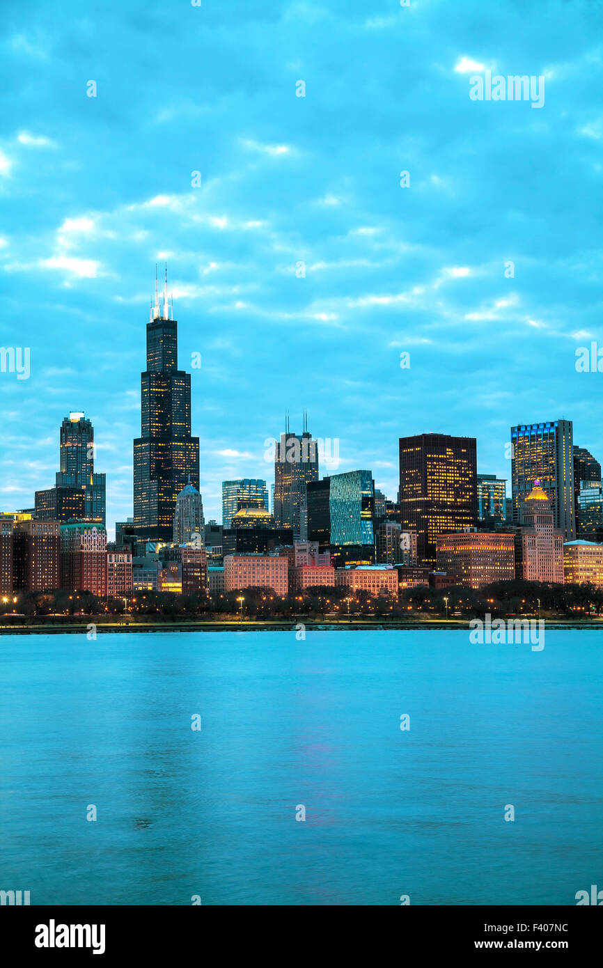 Chicago Downtown cityscape Foto Stock