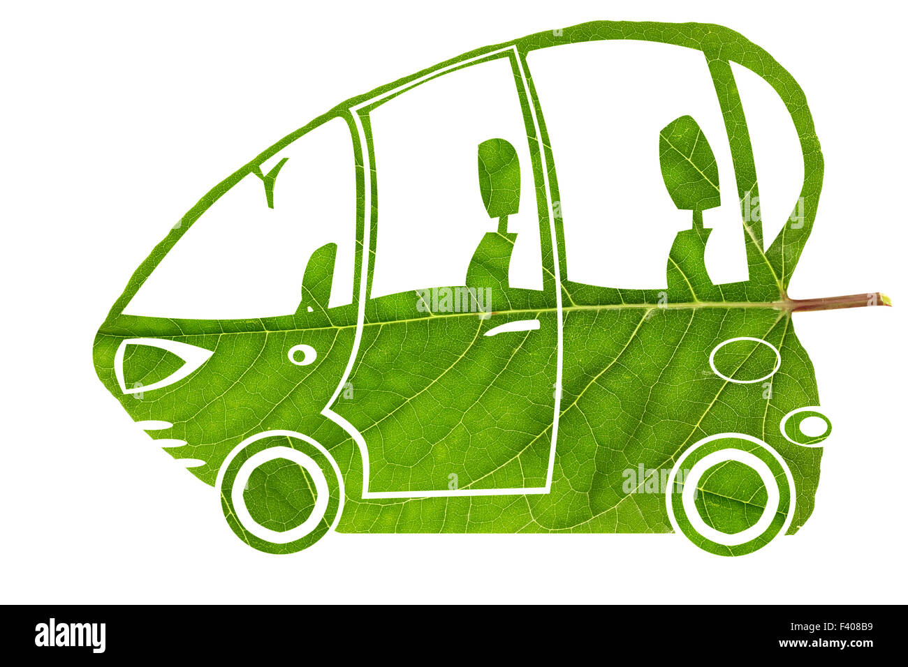Green bio concetto di automobile Foto Stock