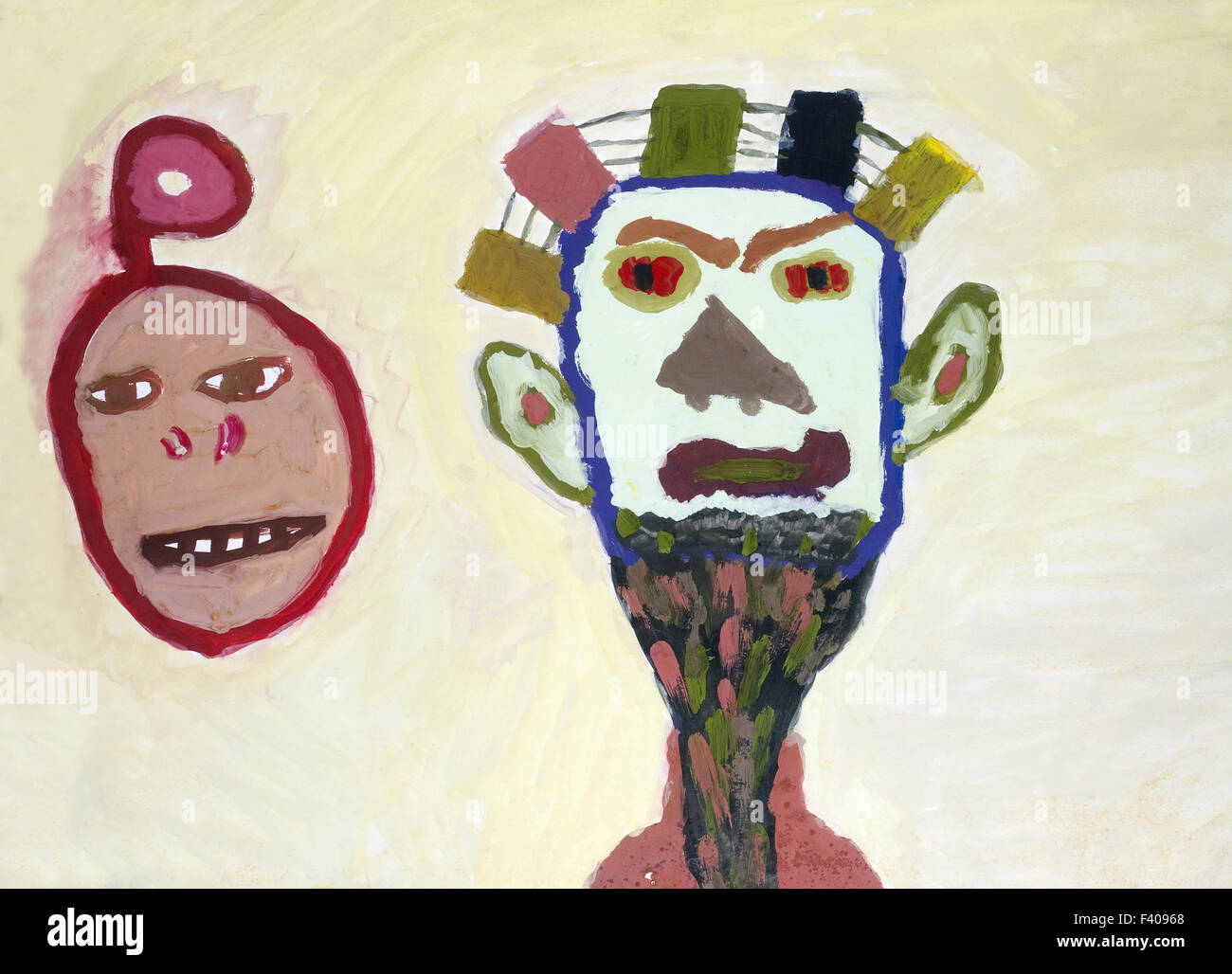 Rituale africano maschere Foto Stock