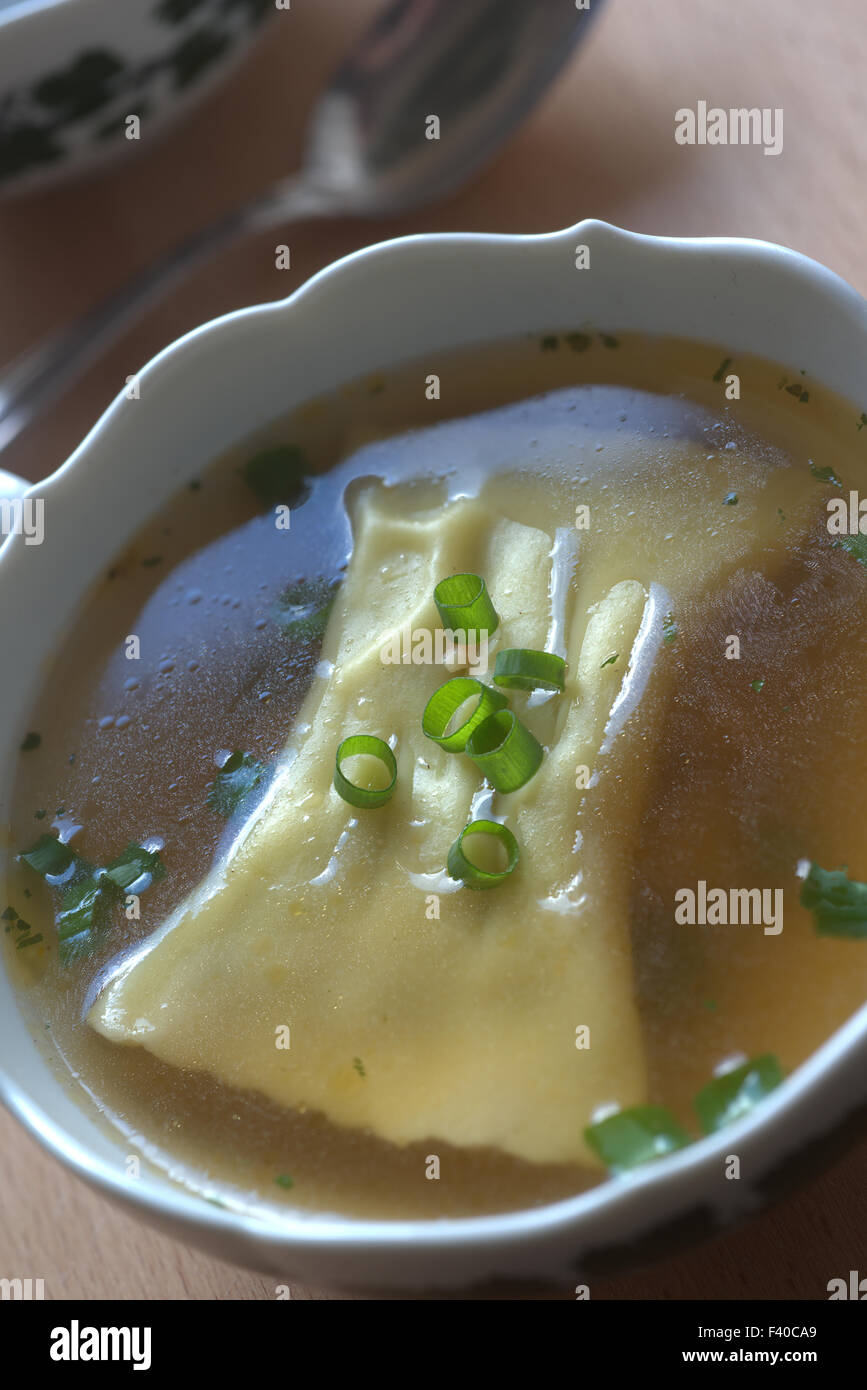 Ravioli Meat-Filled - stile tedesco Foto Stock