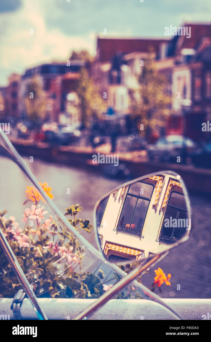 Holland Canal scena Foto Stock