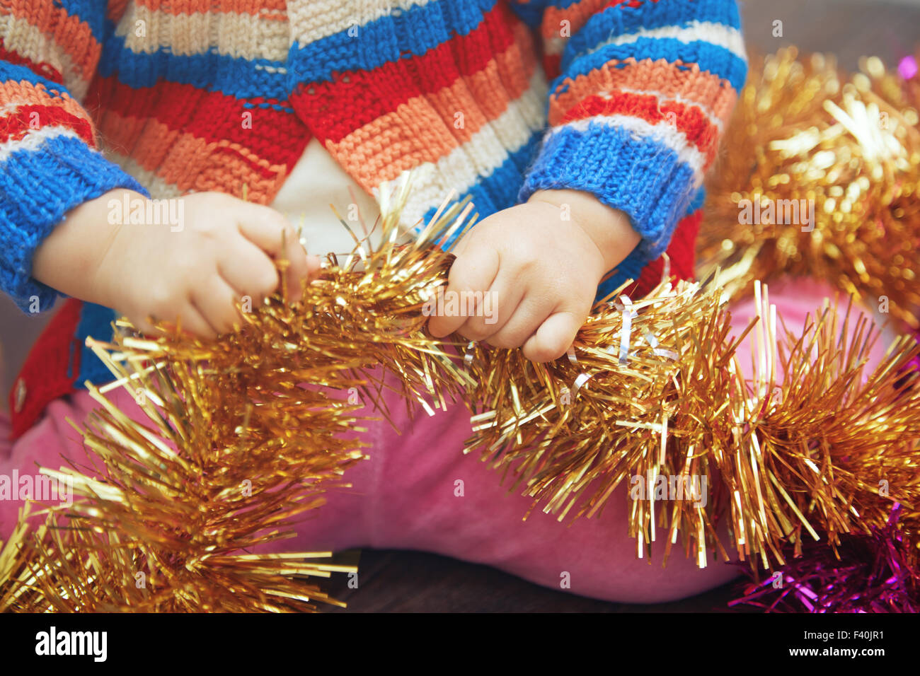 Il capretto con frippery Foto Stock