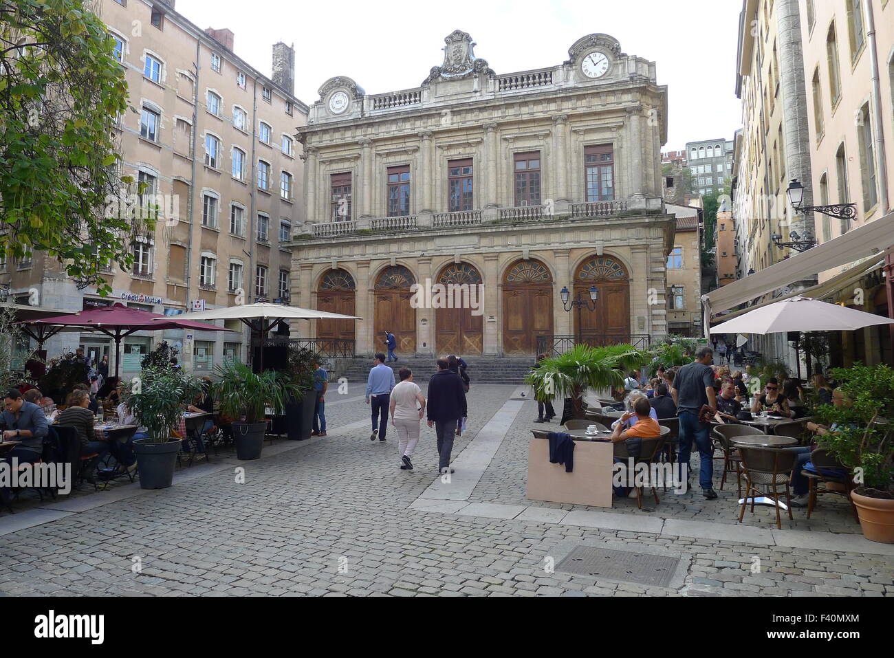 Temple du cambiamento nella Vieux Lyon, Francia Foto Stock